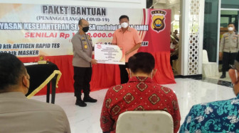 Polda Jambi Terima Alkes Covid-19 Senilai 1 Miliar