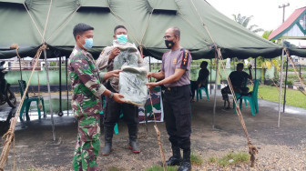 Polres Tebo Konsisten Bantu TNI AD Selesaikan Program TMMD 112