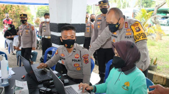 Kapolda Jambi Pantau Vaksinasi Hingga Kerinci dan Sungai Penuh