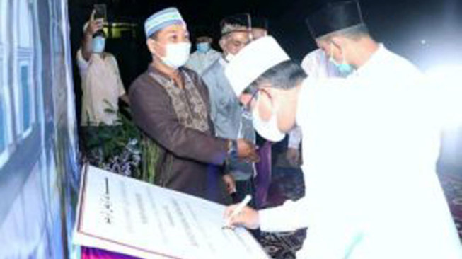 Bupati Anwar Sadat Resmikan Pembangunan Masjid As-Shahabah Perumnas Manunggal I