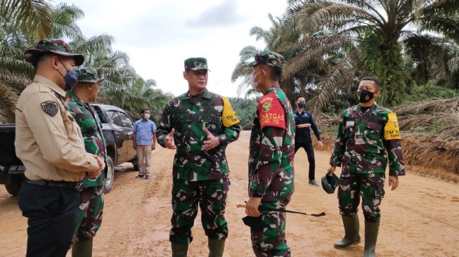 Tim Wasev Tinjau Pembukaan Jalan TMMD 112 Kodim 0416/Bute