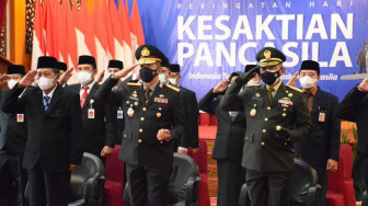 Kapolda Jambi Ikuti Upacara Hari Kesaktian Pancasila Bersama Presiden Jokowi