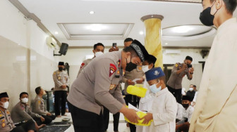 Peringati HUT ke-25, Polda Jambi Gelar Doa Bersama dan Santuni Anak Yatim Piatu