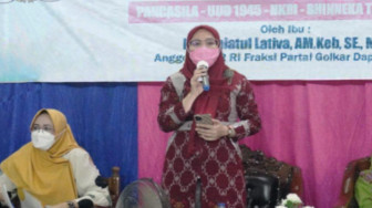 Saniatul Lativa Ajak Perempuan PKK di Tebo Pahami Empat Pilar
