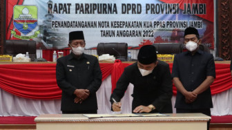 DPRD Provinsi Jambi Sahkan KUA-PPAS APBD 2022