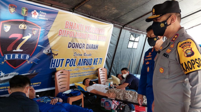 Ditpolairud Gelar Bhakti Kesehatan Sambut HUT ke-71