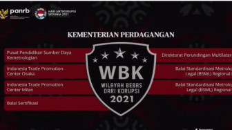 Kemendag Raih 7 Zona Integritas Wilayah Bebas Korupsi Tahun 2021