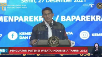 Sambut Tahun 2022, Menparekraf Optimistits Kebangkitan Pariwisata Indonesia