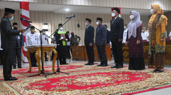 Daftar Pejabat Eselon II dan III Merangin yang Dilantik Mashuri