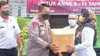 Wakapolda Ikuti Zoom Meeting Vaksinasi Anak-Anak Serentak Bersama Kapolri