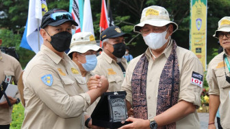 Kapolda Hadiri Pelepasan Wisata Petualangan Sumatera Tribute Jambi-Medan