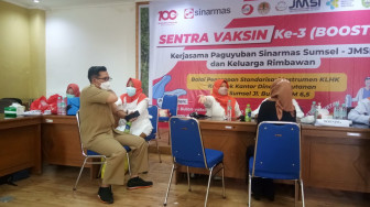 Paguyuban Sinarmas dan JMSI Sumsel Gelar Vaksinasi Booster