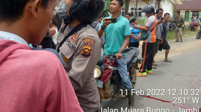 Siswa SMKN 4 Batanghari Tewas Dihantam Bus, Sopir Kabur