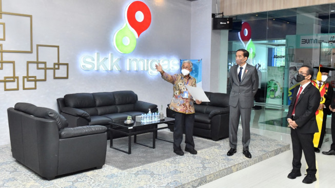 Presiden Joko Widodo Kunjungi Migas Corner