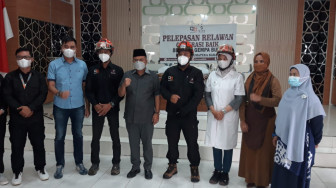 Maulana Lepas Relawan Kemanusiaan ke Pasaman Sumbar