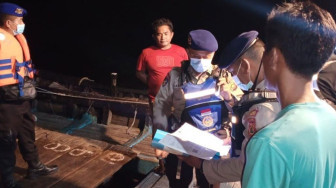 Polairud Jambi Periksa Kapal Antisipasi Penyelundupan Minyak Goreng