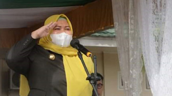 Bupati Masnah Pimpin Upacara HAB ke-76 Kementerian Agama