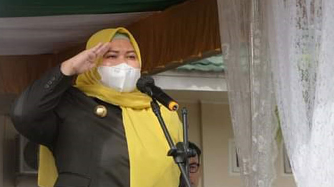 Bupati Masnah Pimpin Upacara HAB ke-76 Kementerian Agama