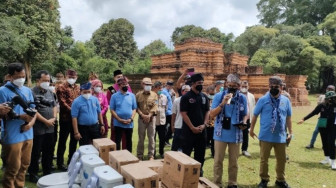 BBS Sambut Sandiaga Uno di Candi Muaro Jambi