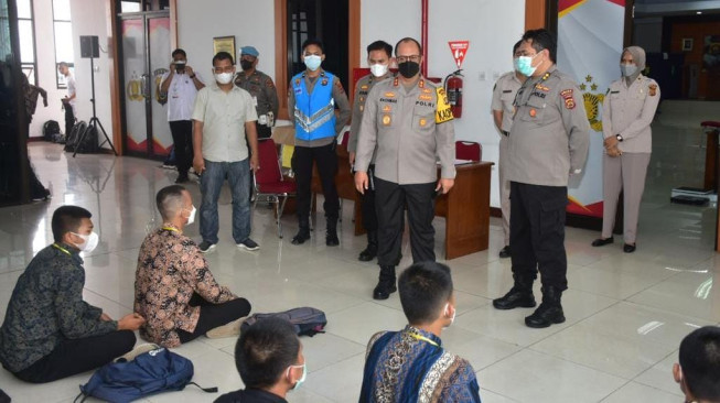 Kapolda Tinjau Seleksi Calon Bintara Polri