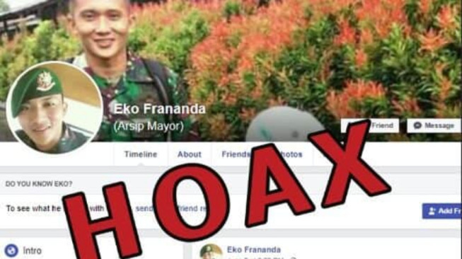 Awas !!! Akun Palsu Eko Frananda "Jual" Nama TNI