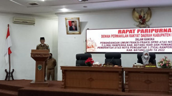 Wabup Bakhtiar Hadiri Rapat Paripurna DPRD Batanghari