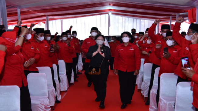 Groundbreaking Kantor DPC PDIP Wonogiri, Puan Ingatkan Kader Solid Hadapi Pemilu 2024