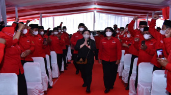Groundbreaking Kantor DPC PDIP Wonogiri, Puan Ingatkan Kader Solid Hadapi Pemilu 2024