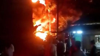 Tak Kapok-Kapok, Lagi-Lagi Gudang Minyak Ilegal Terbakar