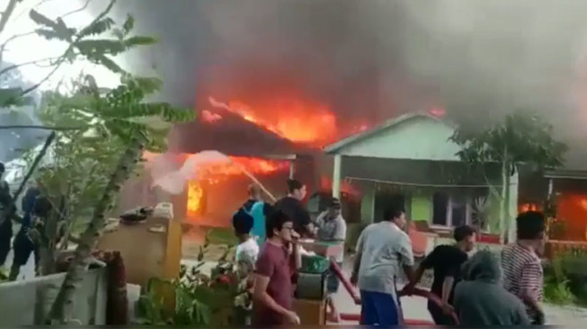 Sebab Kebakaran di Kelapa Gading Kuala Tungkal Belum Diketahui