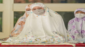 Shalat Ied di Rumah Dinas, Puan: Selamat Menyambut Hari Kemenangan, Mohon Maaf Lahir dan Bathin