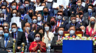 Hadiri Pelantikan Presiden Yoon, Megawati Hadir Bersama Puluhan Ribu Warga Korsel