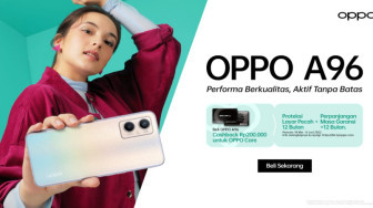 OPPO Tawarkan Bundling A96 dengan OPPO Care