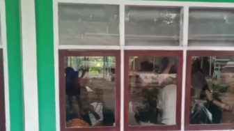 Musda IMM Ricuh, Kaca Gedung Asrama Haji Jadi Sasaran..