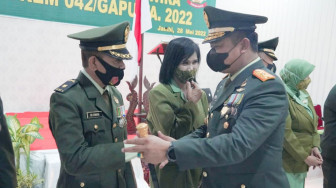 Lima Perwira Korem 042 Gapu Pensiun, Danrem Gelar Acara Purnawira Perwira