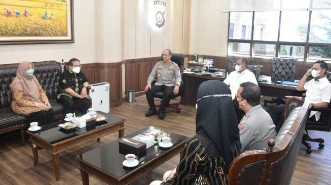 Kapolda Jambi Terima Kunjungan Petinggi BPJS Kesehatan Sumbagteng
