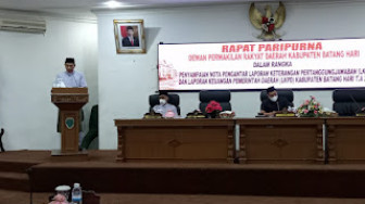 DPRD Batanghari Gelar Paripurna Atas LKPJ dan LKPD