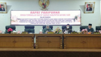 DPRD Batanghari Gelar Paripurna Pembahasan Dua Agenda