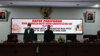 DPRD Batanghari Gelar Paripurna Penyampaian KUA-PPAS RAPBD Ta 2023