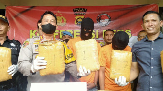 Polisi Ringkus Bandar 45 kg Ganja Jaringan Antar Provinsi
