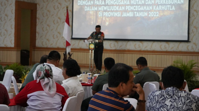 Danrem Garuda Putih Ajak Pengusaha Bersatu Antisipasi Kebakaran Hutan dan Lahan