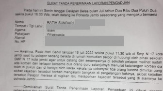 Baru Masuk Sekolah, Siswa SMPN 17 Kota Jambi Dikeroyok Kakak Kelas