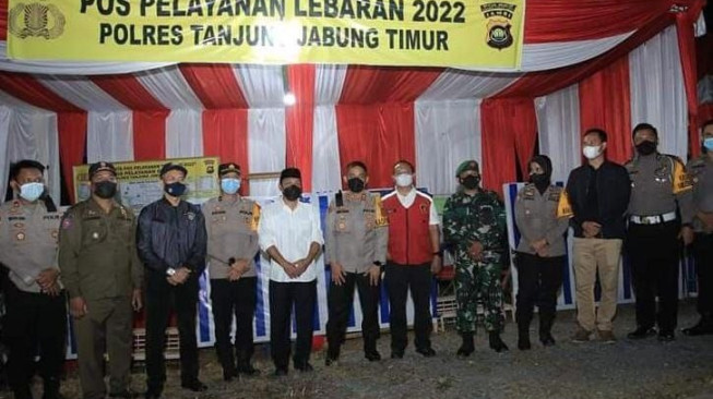 Sekda Sapril Tinjau Pos Pelayanan Lebaran 2022