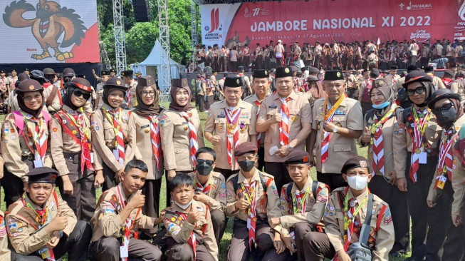 Penjabat Bupati Sarolangun Hadiri Peringatan Hari Pramuka 61 dan Jambore Nasional XI
