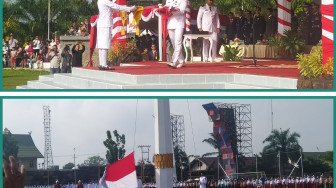 Pemkab Batanghari Gelar Upacara Bendera Peringati HUT 77 Kemerdekaan RI