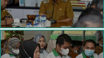 Bupati Fadhil Audiensi Bersama Dokter Tangguh