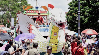 Batanghari Raih Juara 1 Pawai Pembangunan HUT 77 Kemerdekaaan Republik Indonesia