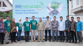 BRI Muara Bulian Laksanakan Program BRI Menanam di Kecamatan Pemayung
