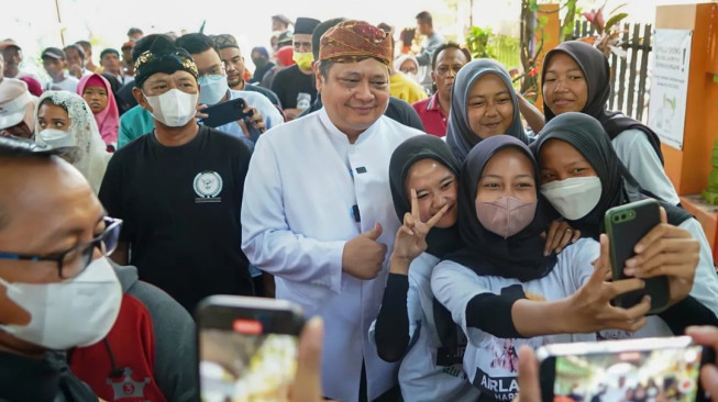 Hadiri Srawungan Sanak Mangkunegaran, Airlangga Sebut Solo Punya Twin Engine