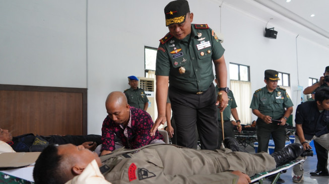 108 Orang Sumbangkan Darah di Ulang Tahun TNI
